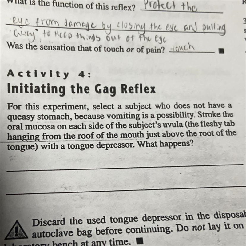 Activity #4 answer on gag reflex-example-1