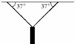 A traffic light of weight 100 N is supported by two ropes as shown in Fig. on the-example-1