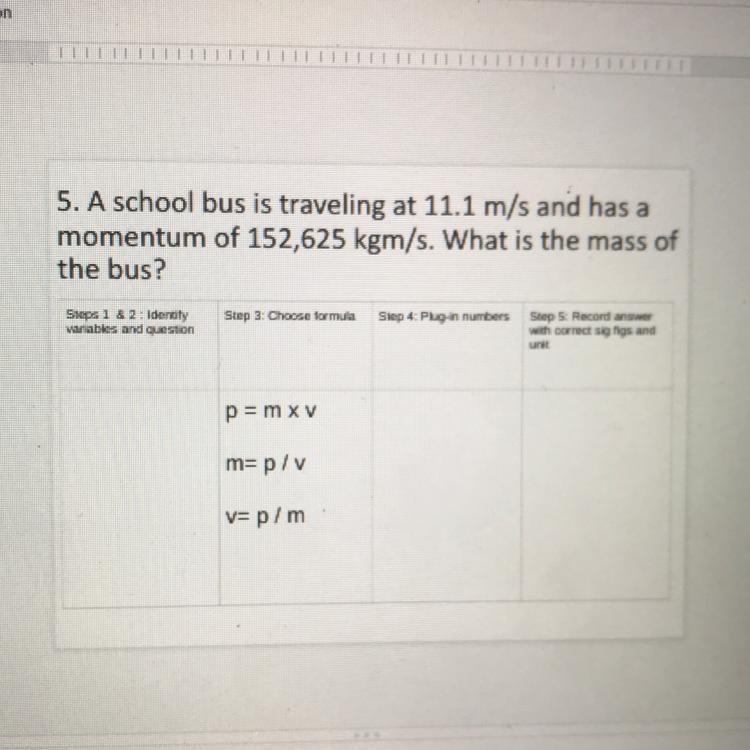 (A star if you answer this question) A school bus is traveling at 11.1 m/s and has-example-1