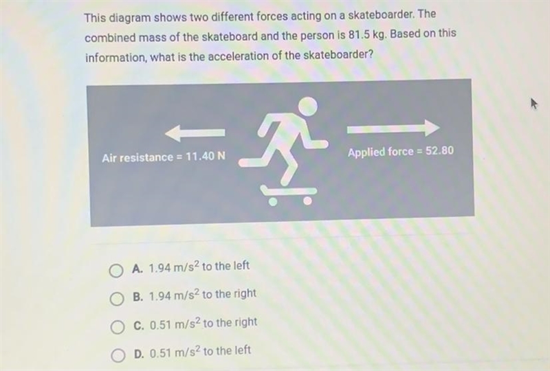 What is the acceleration of the skateboarder? help?(asap)-example-1