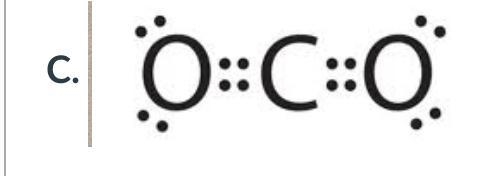 What type of bond connects the atoms in a molecule of Carbon dioxide gas (CO2)?-example-1