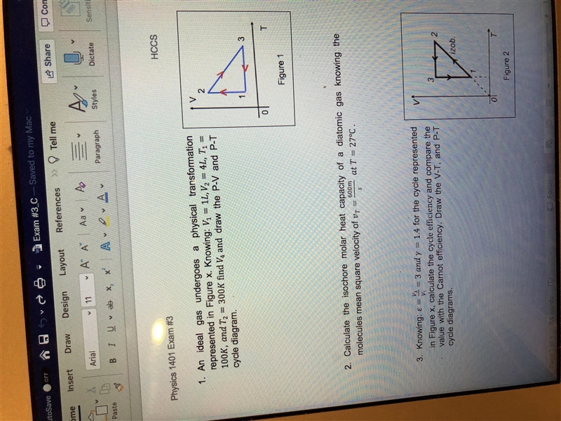 Calculate the isochore molar heat capacity of a distiomkc has knowing the molecules-example-1