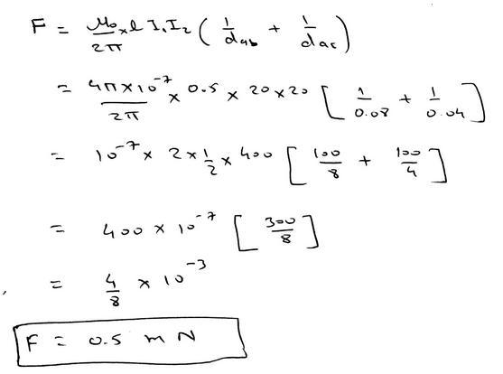 31. Three long, straight, parallel wires all lie in the yz plane and each carries-example-2