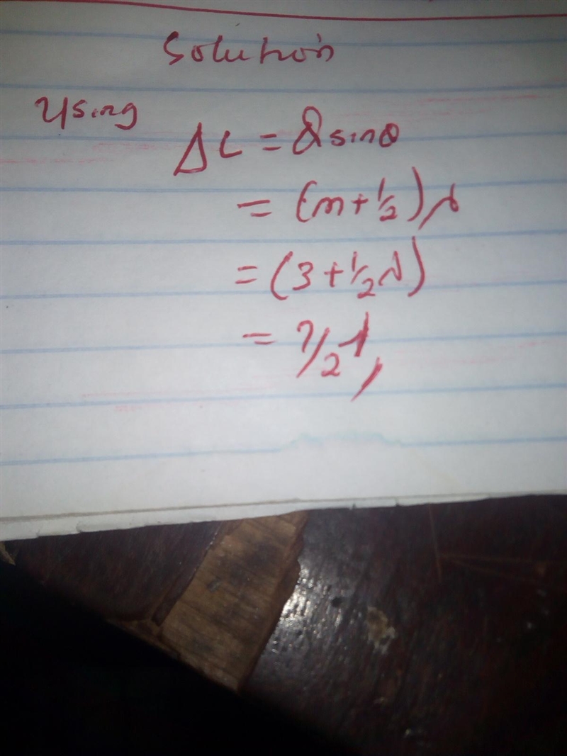 Waves from two slits are in phase at the slits and travel to a distant screen to produce-example-1