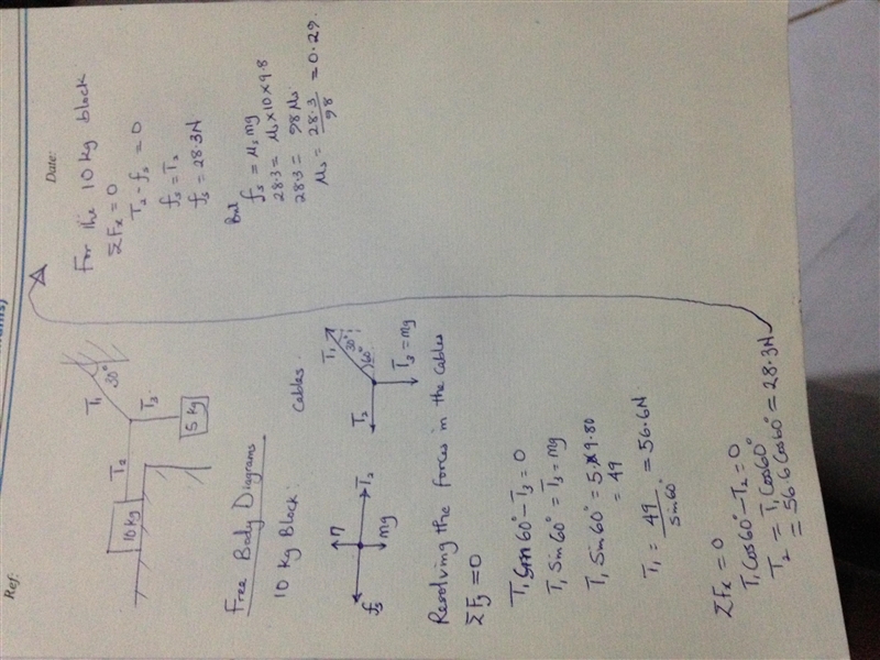 The system below is in equilibrium, but it begins to slip ifany additional mass is-example-1