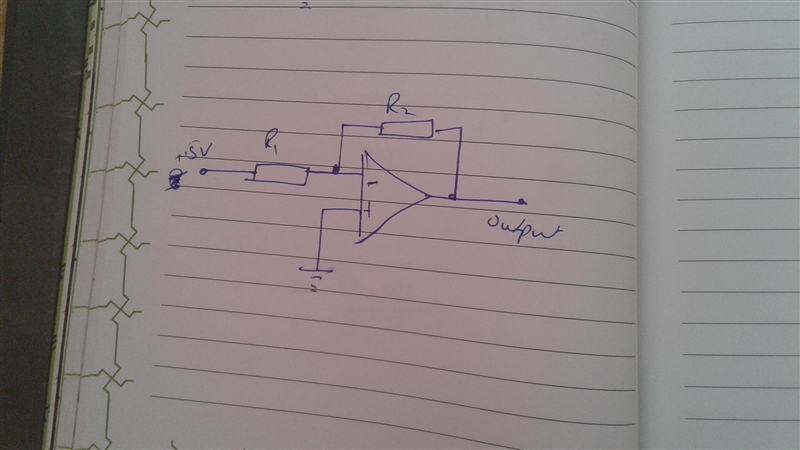 Design an inverting amplifier that has a gain of -47 (this gain is negative). Pick-example-1