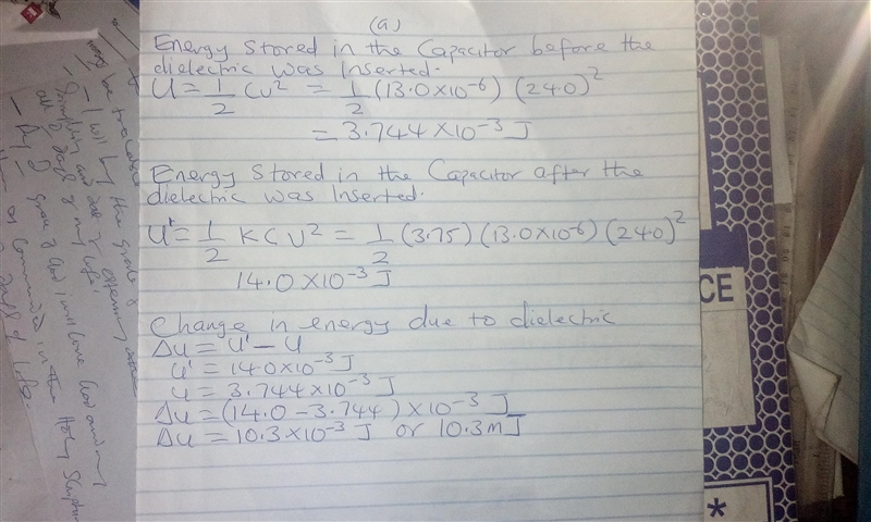 A 13.0 μF capacitor is connected to a power supply that keeps a constant potential-example-1