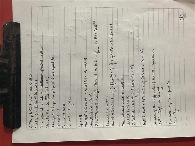 SEPARATION OF VARIABLES - SPHERICAL The potential on the surface of a sphere (radius-example-1