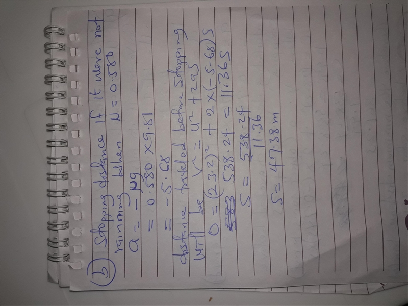 A motorcyclist is traveling at 51.9 mph on a flat stretch of highway during a sudden-example-2