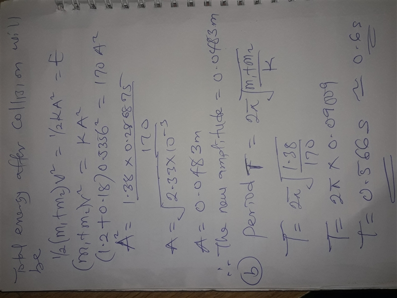 An ideal spring is mounted horizontally, with its left end fixed. The force constant-example-2