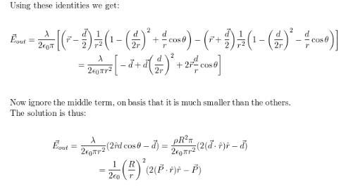 A very long cylinder, of radius a, carries a uniform polarization P perpendicular-example-5