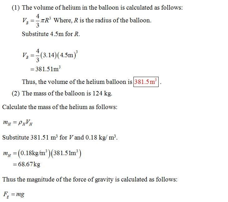 A helium balloon ride lifts up passengers in a basket. Assume the density of air is-example-1