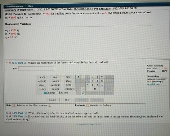 If you measured the final velocity of the car to be 1 m/s and the initial mass of-example-1