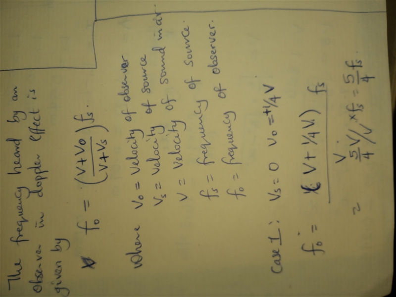 A plane flies toward a stationary siren at 1/4 the speed of sound. Then the plane-example-1