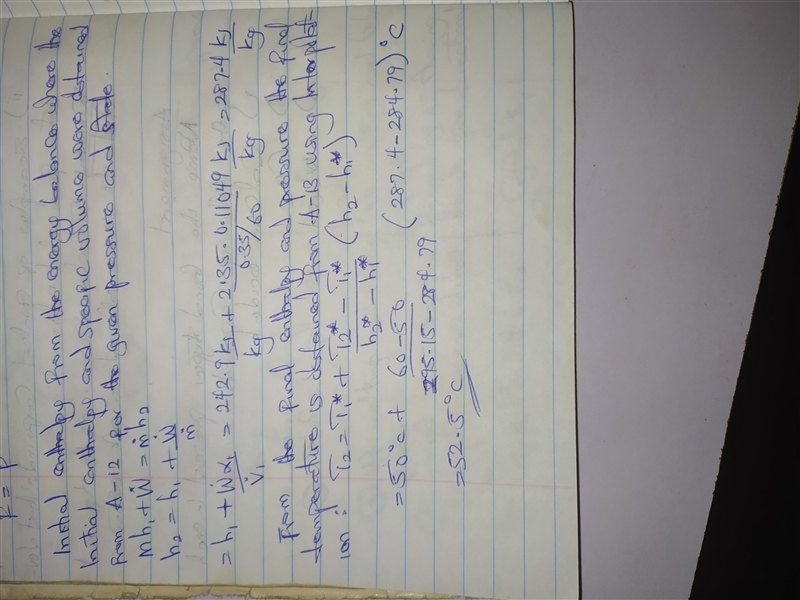 Refrigerant-134a enters a compressor at 180 kPa as a saturated vapor with a flow rate-example-1