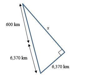 The Hubble Space Telescope orbits 600 km above Earth's surface. Earth's radius is-example-1