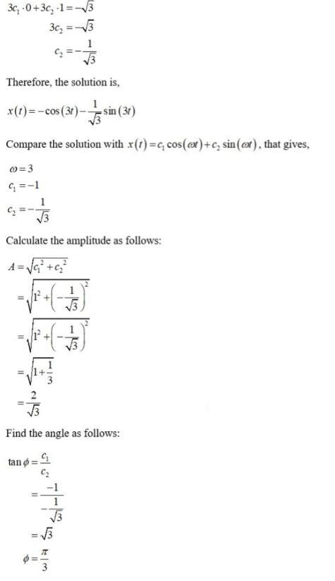 A mass of 1 slug is suspended from a spring whose spring constant is 9 lb/ft. The-example-2