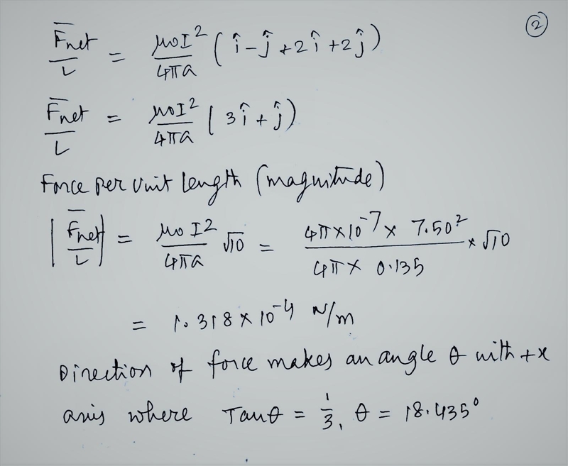 In the same configuration of the previous problem 3, four long straight wires are-example-2