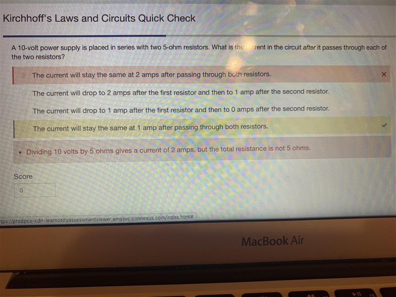 1. What happens to the current in a series circuit as it moves through each component-example-2