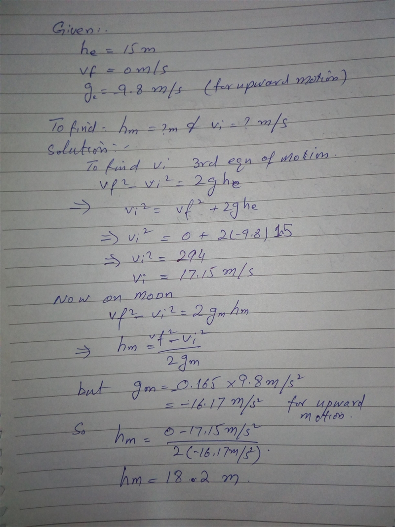 If an astronaut can throw a certain wrench 15.0 m vertically upward on earth, how-example-1