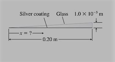 Determine the smallest distance x to a position where 450-nm light reflected from-example-1