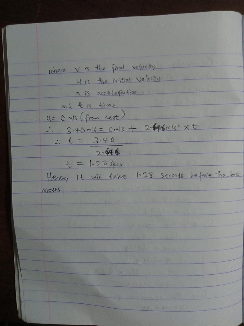 A box is dropped onto a conveyor belt moving at 3.40 m/s. If the coefficient of friction-example-2