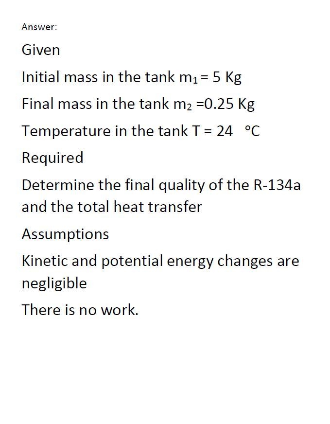 An air-conditioning system is to be filled from a rigid container that initially contains-example-1