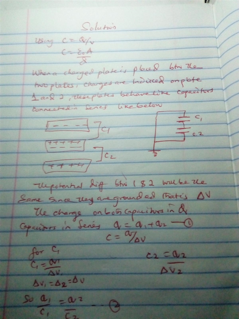 Two parallel metal plates, each of area A, are separatedby a distance 3d. Both are-example-2