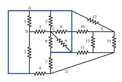 Examine the resistor network. The answers to each of the questions can be either &quot-example-1