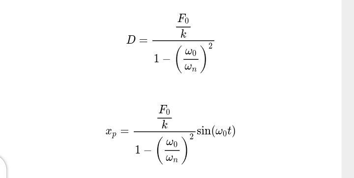 An undamped spring-mass system contains a mass that weighs and a spring with spring-example-3