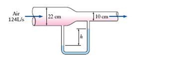 Air flows through a pipe at a rate of 124 L/s. The pipe consists of two sections of-example-1