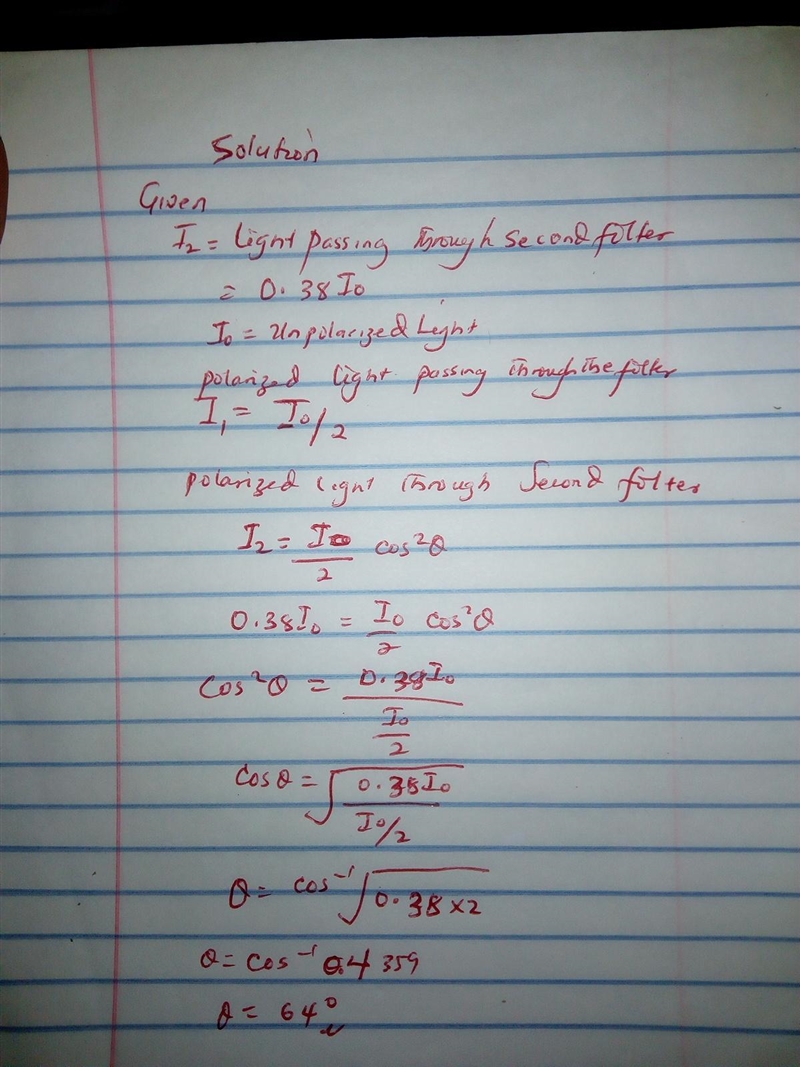Unpolarized light is incident upon two polarization filters that do not have their-example-1