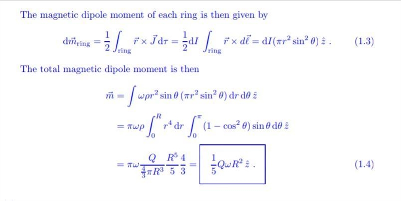 A solid sphere of radius A has auniform magnatization in the Zhat direction. what-example-2