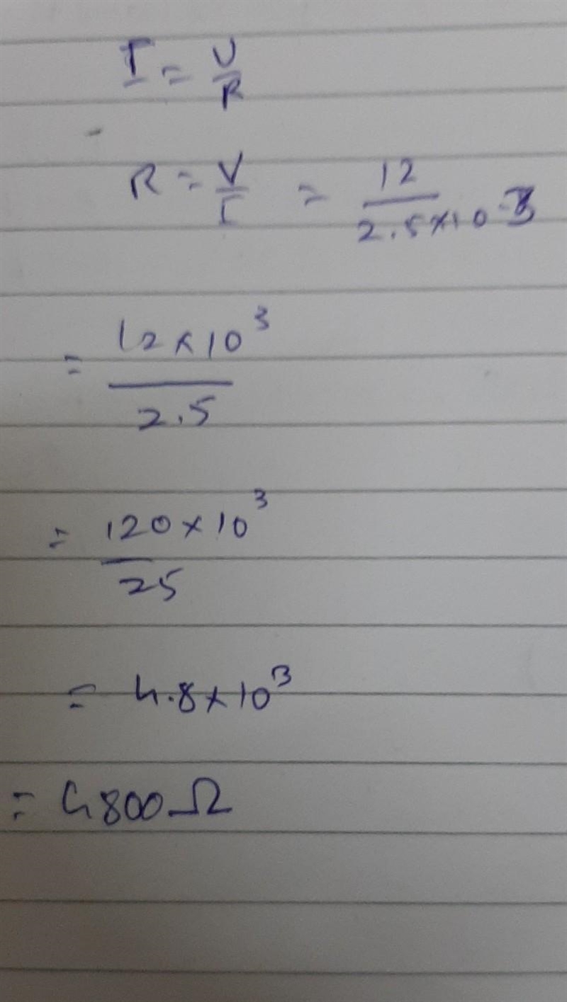 when a 12 volt battery is connected across an uniform resistor there is a current-example-1