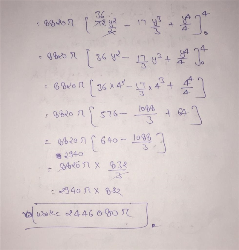 A spherical tank with radius 4 m is half full of a liquid that has a density of 900 kg-example-2