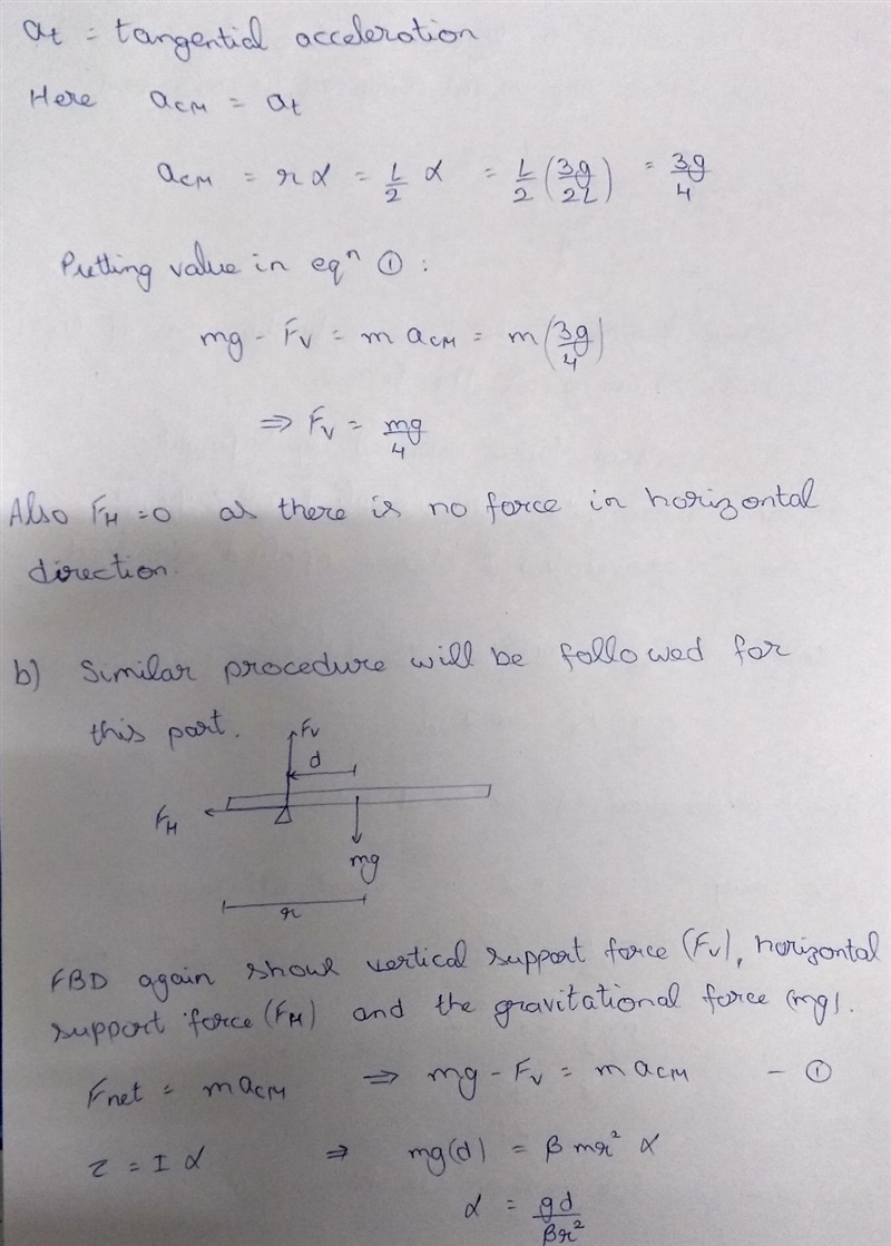 A uniform rod of length l and mass m rests on supports at its ends. The right support-example-2