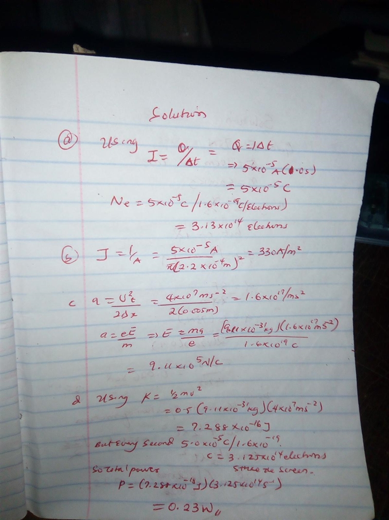 The electron beam inside a television picture tube is 0.40 {\rm mm} in diameter and-example-1