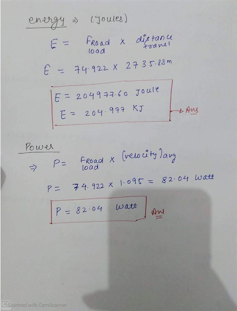 Calculate the energy and power required for a student to bike their way to college-example-4