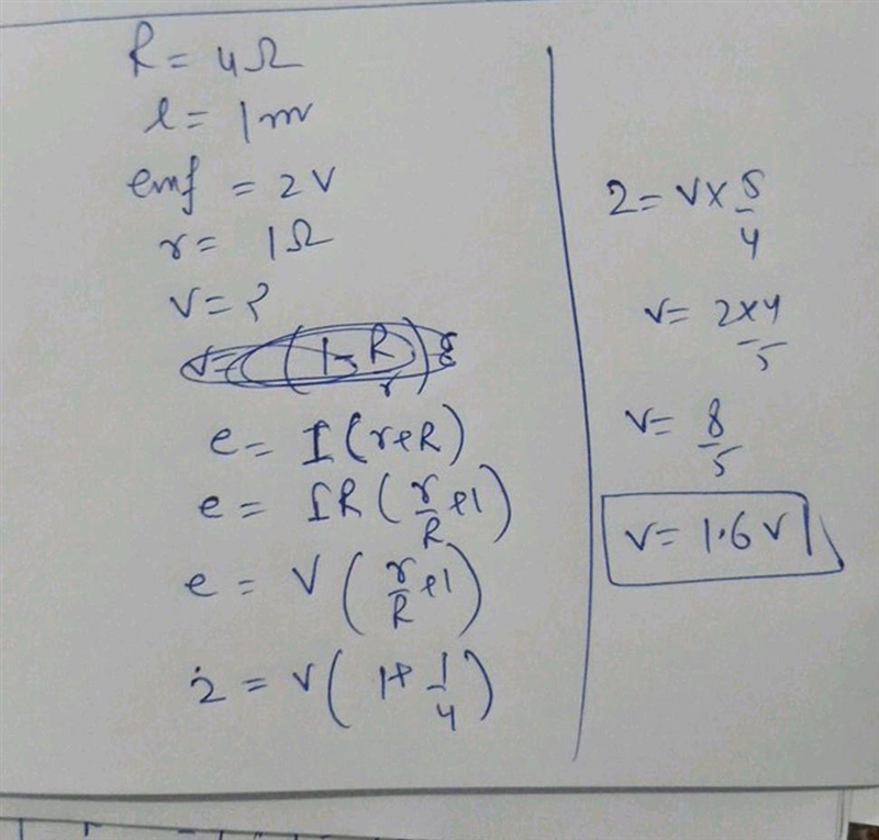 The wire of the potentiometer has resistance 4 ohms and length 1 m. It is connected-example-1