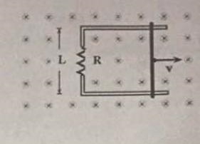 In the sketch, a bar is moving to the right at constant speed of 30.0 m/s in a uniform-example-1