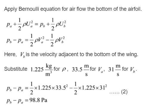 If the mean velocity adjacent to the top of a wing of 1.8 m chord is 40 m/s and that-example-2