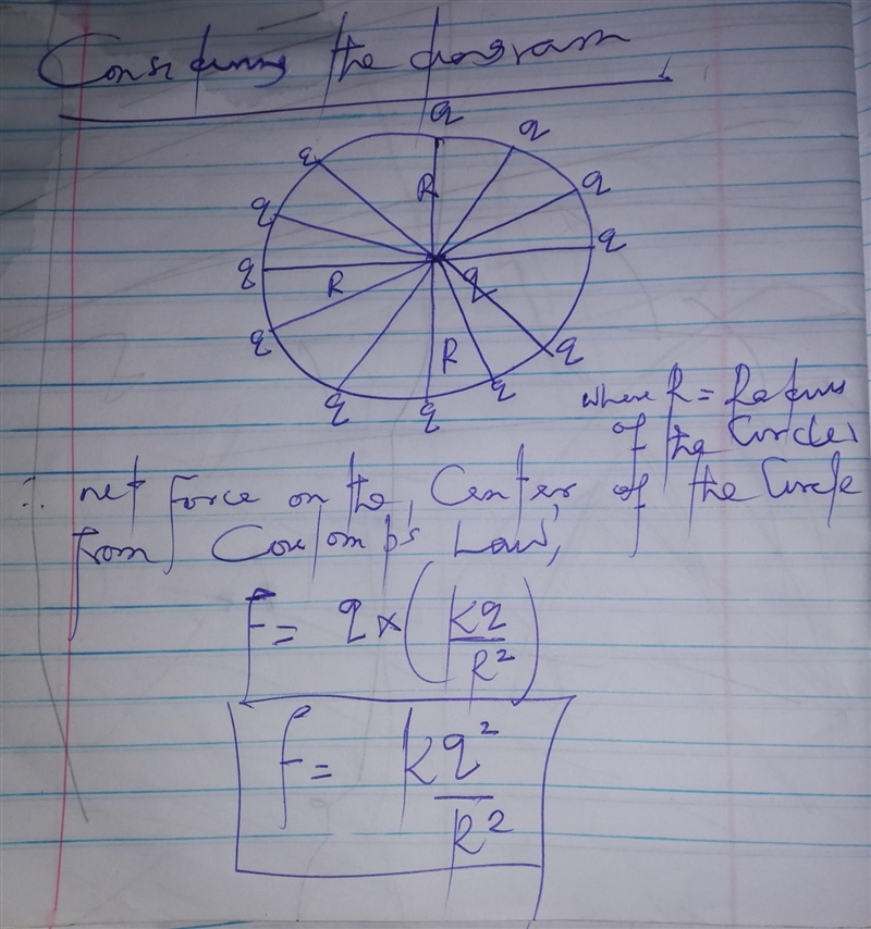 Find the magnitude of the net electric force exerted on this charge. Express your-example-1