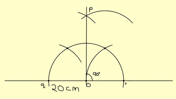 Draw a straight line about 20 cm long across the paper about one-third down from the-example-1