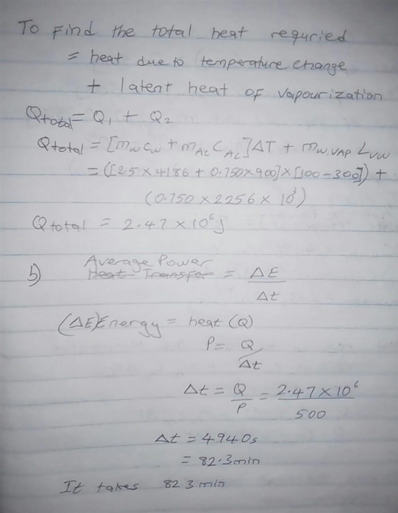 How much heat transfer is required to raise the temperature of a 0.750-kg aluminum-example-2