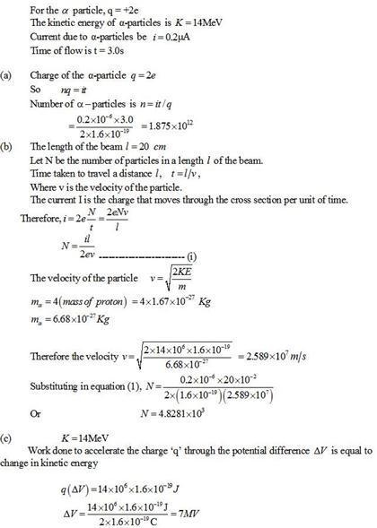 A steady beam of alpha particles (q = + 2e) traveling with constant kinetic energy-example-1