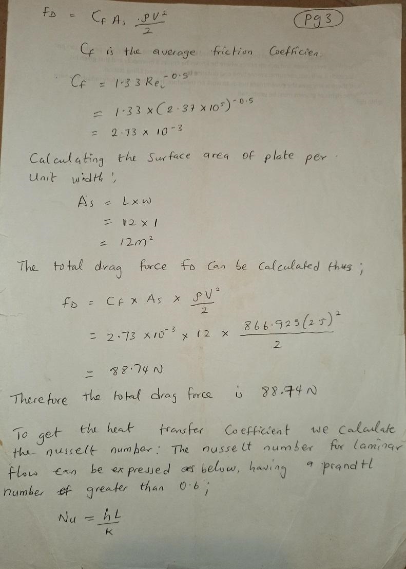 7–14 Engine oil at 80°C flows over a 12-m-long flat plate whose temperature is 30°C-example-3