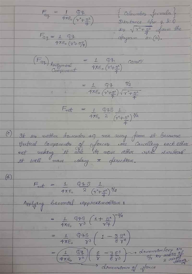 Our text claims that a charged particle exerts a net attractive force on an electric-example-2