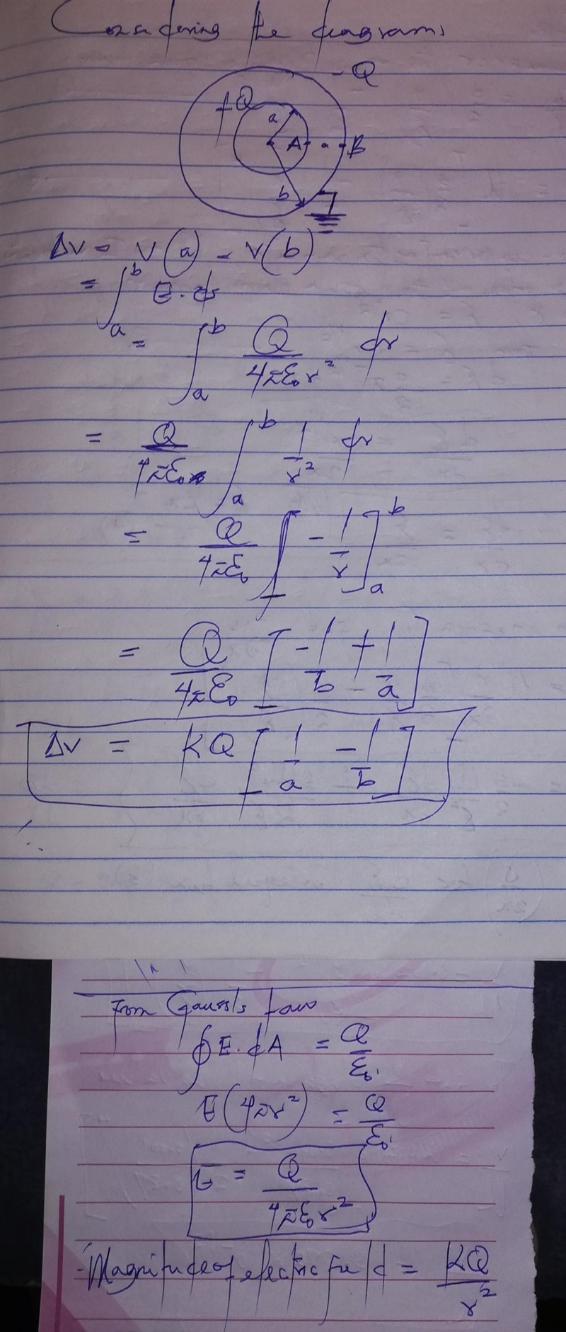 Consider a spherical capacitor with radius of the inner conducting sphere a and the-example-1