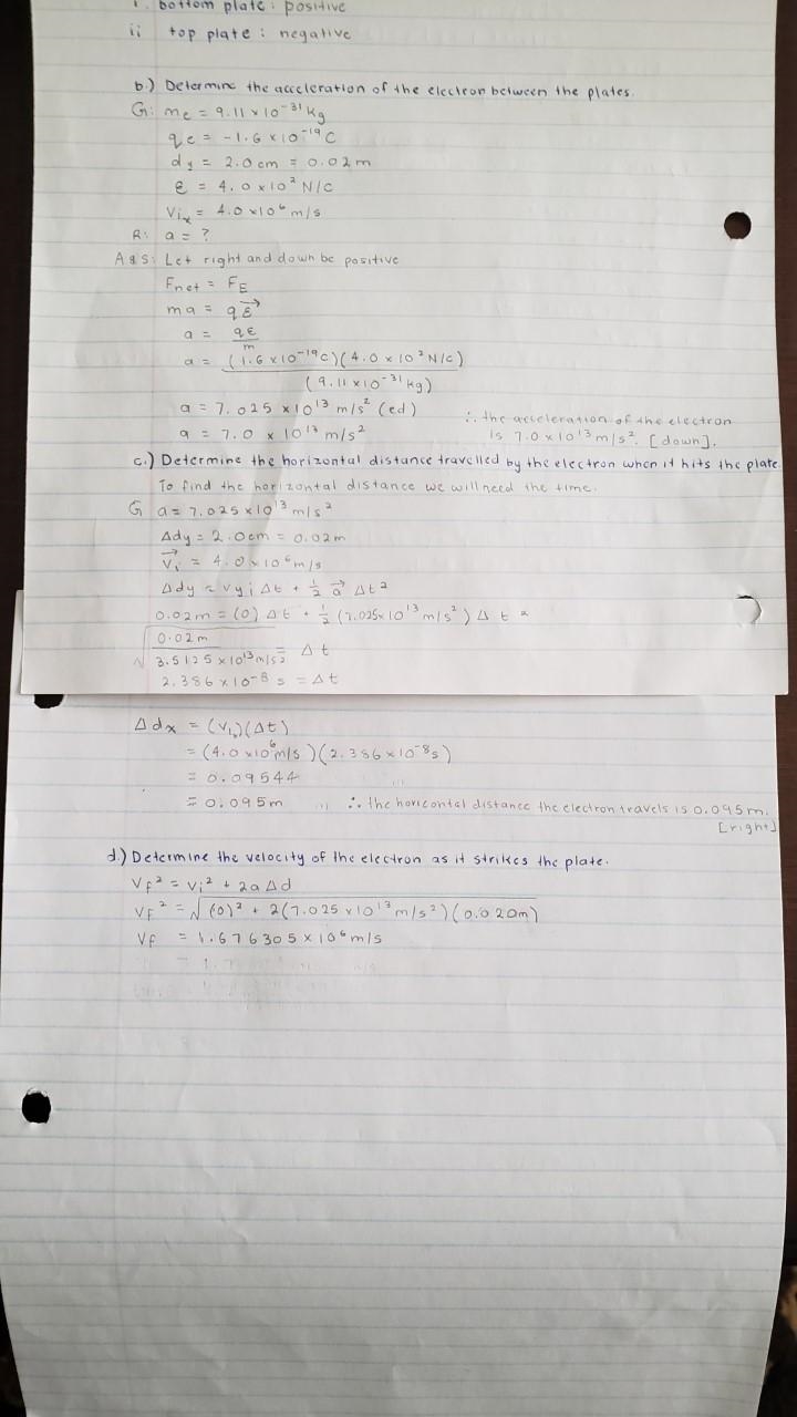 CALLING ALL PHYSICS NERDS!!!! I have a TOUGH Question Please Help!!! An electron is-example-1