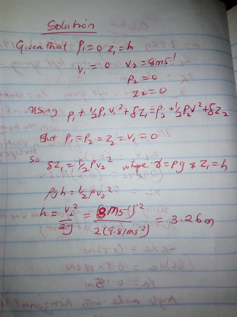 1. Water flows through a hole in the bottom of a large, open tank with a speed of-example-1